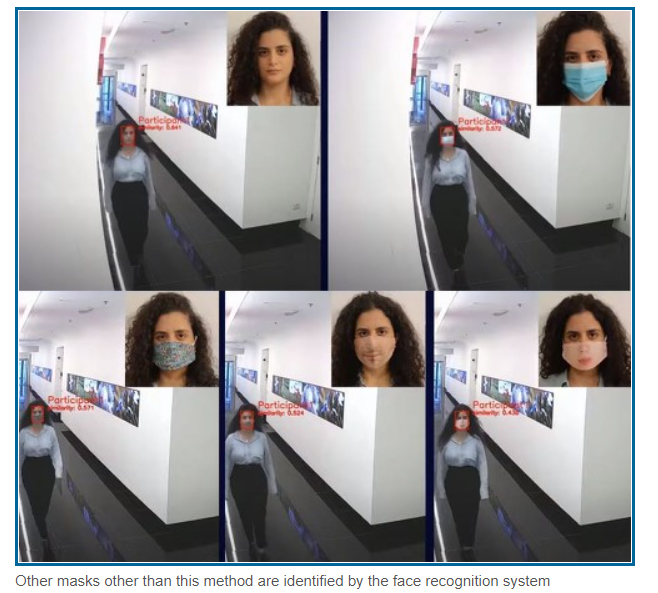 Face recognition not recognized: disposable mask AI creates a custom-made pattern