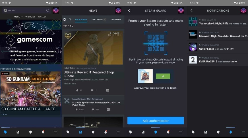 Steam Mobile App Completely Renovated
